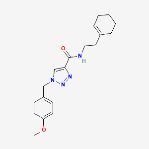 molecular formula C19H24N4O2 B6133602 N-[2-(1-cyclohexen-1-yl)ethyl]-1-(4-methoxybenzyl)-1H-1,2,3-triazole-4-carboxamide 