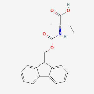 molecular formula C20H21NO4 B613361 (R)-2-((((9H-Fluoren-9-yl)methoxy)carbonyl)amino)-2-methylbutanoic acid CAS No. 1231709-22-0