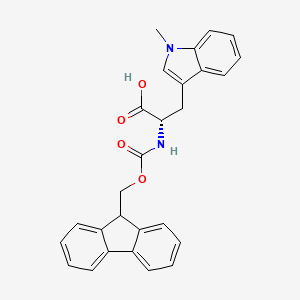 molecular formula C27H24N2O4 B613365 (S)-2-(((9H-芴-9-基)甲氧基)羰基氨基)-3-(1-甲基-1H-吲哚-3-基)丙酸 CAS No. 1334509-86-2