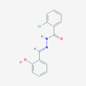 molecular formula C14H11ClN2O2 B6133657 2-chloro-N'-(2-hydroxybenzylidene)benzohydrazide 