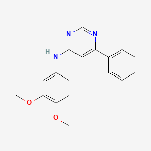molecular formula C18H17N3O2 B6133667 N-(3,4-dimethoxyphenyl)-6-phenylpyrimidin-4-amine 