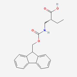 molecular formula C20H21NO4 B613370 (R)-N-(9-Fluorenylmethyloxycarbonyl)-2-aminomethyl butyric acid CAS No. 1217711-57-3