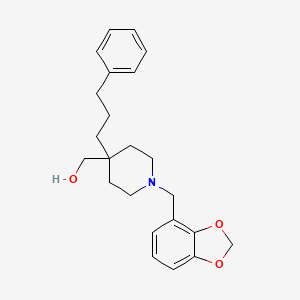 molecular formula C23H29NO3 B6133835 [1-(1,3-benzodioxol-4-ylmethyl)-4-(3-phenylpropyl)-4-piperidinyl]methanol 