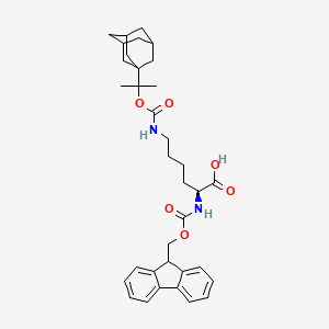 B613387 (2S)-6-[2-(1-adamantyl)propan-2-yloxycarbonylamino]-2-(9H-fluoren-9-ylmethoxycarbonylamino)hexanoic acid CAS No. 182250-66-4