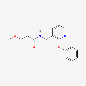 molecular formula C16H18N2O3 B6133878 3-methoxy-N-[(2-phenoxy-3-pyridinyl)methyl]propanamide 
