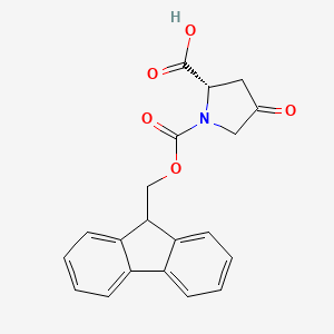 molecular formula C20H17NO5 B613396 Fmoc-L-脯(4-酮)-OH CAS No. 223581-83-7