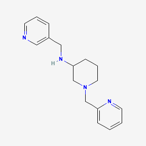 molecular formula C17H22N4 B6133964 1-(2-pyridinylmethyl)-N-(3-pyridinylmethyl)-3-piperidinamine 