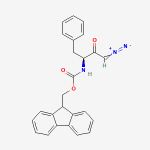 molecular formula C25H21N3O3 B613397 (S)-3-Fmoc-amino-1-diazo-3-phenyl-2-butanone CAS No. 172097-41-5