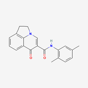 molecular formula C20H18N2O2 B6133976 N-(2,5-dimethylphenyl)-6-oxo-1,2-dihydro-6H-pyrrolo[3,2,1-ij]quinoline-5-carboxamide 