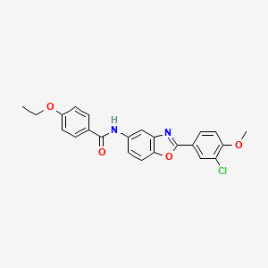 N-[2-(3-chloro-4-methoxyphenyl)-1,3-benzoxazol-5-yl]-4-ethoxybenzamide