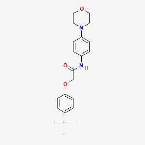 2-(4-tert-butylphenoxy)-N-[4-(4-morpholinyl)phenyl]acetamide