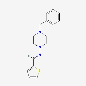 molecular formula C16H19N3S B6134097 4-benzyl-N-(2-thienylmethylene)-1-piperazinamine 