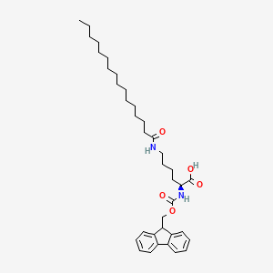 molecular formula C37H54N2O5 B613411 Fmoc-lys(palmitoyl)-OH CAS No. 201004-46-8
