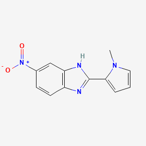 molecular formula C12H10N4O2 B6134126 2-(1-methyl-1H-pyrrol-2-yl)-5-nitro-1H-benzimidazole 