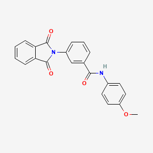 molecular formula C22H16N2O4 B6134175 3-(1,3-dioxo-1,3-dihydro-2H-isoindol-2-yl)-N-(4-methoxyphenyl)benzamide 