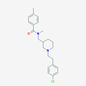 molecular formula C23H29ClN2O B6134187 N-({1-[2-(4-chlorophenyl)ethyl]-3-piperidinyl}methyl)-N,4-dimethylbenzamide 