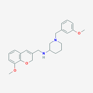 1-(3-methoxybenzyl)-N-[(8-methoxy-2H-chromen-3-yl)methyl]-3-piperidinamine