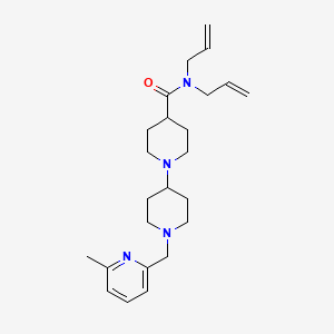 molecular formula C24H36N4O B6134237 N,N-diallyl-1'-[(6-methyl-2-pyridinyl)methyl]-1,4'-bipiperidine-4-carboxamide 