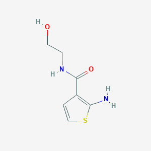 molecular formula C7H10N2O2S B6134255 2-amino-N-(2-hydroxyethyl)-3-thiophenecarboxamide 