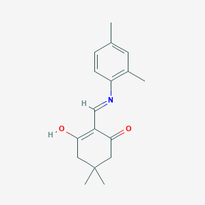 molecular formula C17H21NO2 B6134289 2-{[(2,4-dimethylphenyl)amino]methylene}-5,5-dimethyl-1,3-cyclohexanedione 