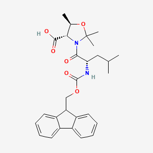 molecular formula C28H34N2O6 B613429 Fmoc-Leu-Thr(Psi(Me,Me)pro)-OH CAS No. 955048-89-2