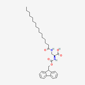 molecular formula C34H48N2O5 B613433 Fmoc-l-dap(palm)-oh CAS No. 724785-41-5