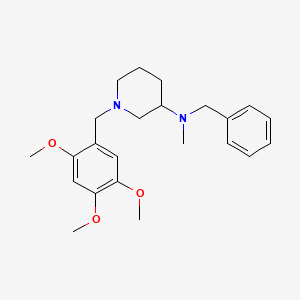 molecular formula C23H32N2O3 B6134390 N-benzyl-N-methyl-1-(2,4,5-trimethoxybenzyl)-3-piperidinamine 