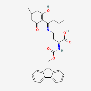 molecular formula C31H36N2O6 B613440 (S)-2-((((9H-芴-9-基)甲氧羰基)氨基)-4-((1-(4,4-二甲基-2,6-二氧环己亚烷基)-3-甲基丁基)氨基)丁酸 CAS No. 607366-21-2