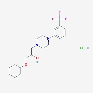 1-(cyclohexyloxy)-3-{4-[3-(trifluoromethyl)phenyl]-1-piperazinyl}-2-propanol hydrochloride