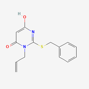 molecular formula C14H14N2O2S B6134432 1-allyl-2-(benzylthio)-6-hydroxy-4(1H)-pyrimidinone 