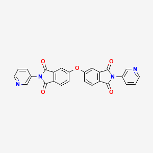 molecular formula C26H14N4O5 B6134514 5,5'-oxybis[2-(3-pyridinyl)-1H-isoindole-1,3(2H)-dione] 