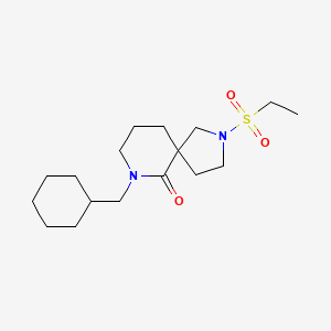 molecular formula C17H30N2O3S B6134537 7-(cyclohexylmethyl)-2-(ethylsulfonyl)-2,7-diazaspiro[4.5]decan-6-one 