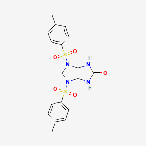 molecular formula C18H20N4O5S2 B6134633 4,6-bis[(4-methylphenyl)sulfonyl]hexahydroimidazo[4,5-d]imidazol-2(1H)-one 