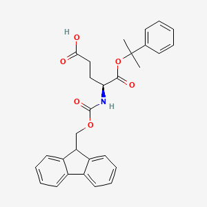 molecular formula C29H29NO6 B613464 (S)-4-((((9H-Fluoren-9-yl)methoxy)carbonyl)amino)-5-oxo-5-((2-phenylpropan-2-yl)oxy)pentanoic acid CAS No. 207305-97-3