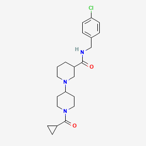 molecular formula C22H30ClN3O2 B6134644 N-(4-chlorobenzyl)-1'-(cyclopropylcarbonyl)-1,4'-bipiperidine-3-carboxamide 