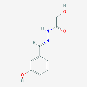 molecular formula C9H10N2O3 B6134668 2-hydroxy-N'-(3-hydroxybenzylidene)acetohydrazide 