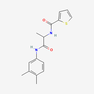 molecular formula C16H18N2O2S B6134679 N-{2-[(3,4-dimethylphenyl)amino]-1-methyl-2-oxoethyl}-2-thiophenecarboxamide 
