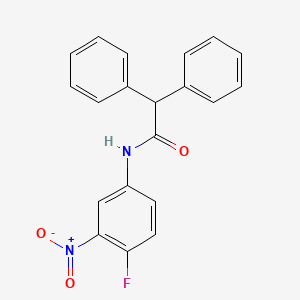 molecular formula C20H15FN2O3 B6134694 N-(4-fluoro-3-nitrophenyl)-2,2-diphenylacetamide 