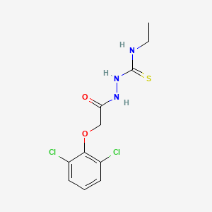 molecular formula C11H13Cl2N3O2S B6134706 2-[(2,6-dichlorophenoxy)acetyl]-N-ethylhydrazinecarbothioamide 
