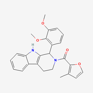 molecular formula C25H24N2O4 B6134714 1-(2,3-dimethoxyphenyl)-2-(3-methyl-2-furoyl)-2,3,4,9-tetrahydro-1H-beta-carboline 
