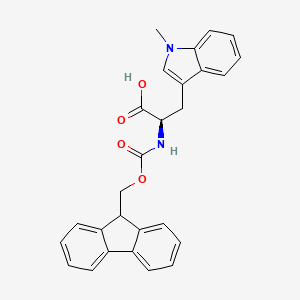molecular formula C27H24N2O4 B613476 (R)-2-((((9H-芴-9-基)甲氧羰基)氨基)-3-(1-甲基-1H-吲哚-3-基)丙酸 CAS No. 168471-22-5