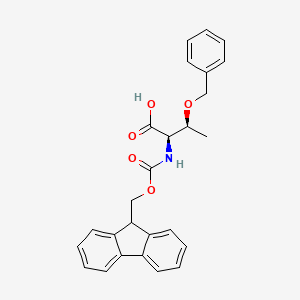 molecular formula C26H25NO5 B613477 (2R,3S)-2-((((9H-芴-9-基)甲氧羰基)氨基)-3-(苄氧基)丁酸 CAS No. 131545-63-6