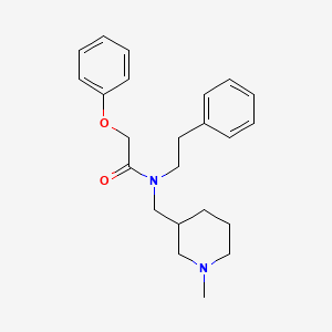 N-[(1-methyl-3-piperidinyl)methyl]-2-phenoxy-N-(2-phenylethyl)acetamide