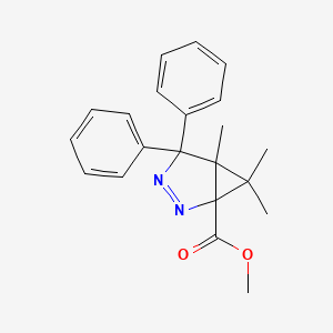 molecular formula C21H22N2O2 B6134788 methyl 5,6,6-trimethyl-4,4-diphenyl-2,3-diazabicyclo[3.1.0]hex-2-ene-1-carboxylate 