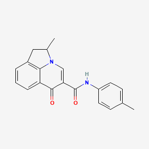 molecular formula C20H18N2O2 B6134791 2-methyl-N-(4-methylphenyl)-6-oxo-1,2-dihydro-6H-pyrrolo[3,2,1-ij]quinoline-5-carboxamide 