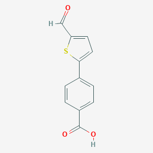 molecular formula C12H8O3S B061348 4-(5-甲酰基噻吩-2-基)苯甲酸 CAS No. 174623-07-5