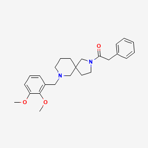 molecular formula C25H32N2O3 B6134803 7-(2,3-dimethoxybenzyl)-2-(phenylacetyl)-2,7-diazaspiro[4.5]decane 