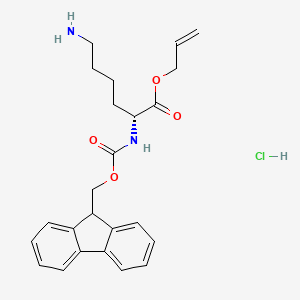 molecular formula C24H28N2O4*HCl B613487 Fmoc-D-赖-Oall HCl CAS No. 1272754-92-3