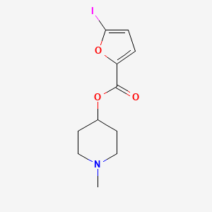 molecular formula C11H14INO3 B6134896 1-methyl-4-piperidinyl 5-iodo-2-furoate 