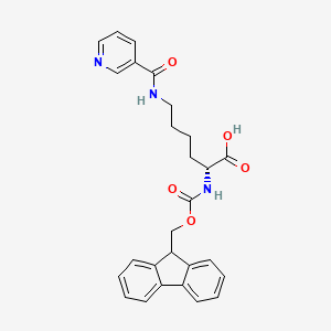 molecular formula C27H27N3O5 B613490 Fmoc-D-赖氨酸(Nic)-OH CAS No. 252049-12-0